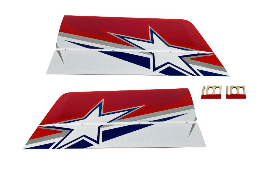 MAMBA 120 TOP WING SET (RED/BLUE)
