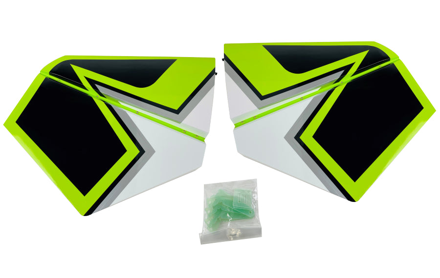 MAMBA 120CC HORIZONTAL STAB & ELEVATOR SET (GREEN)