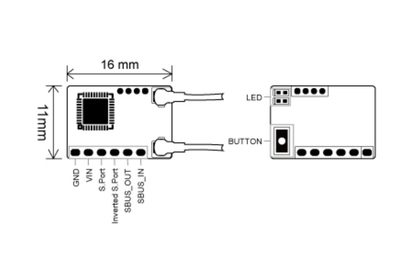 FRSKY ARCHER PLUS RS 2.4GHz RECEIVER