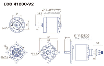 DUALSKY ECO 4120C 500KV BL MOTOR