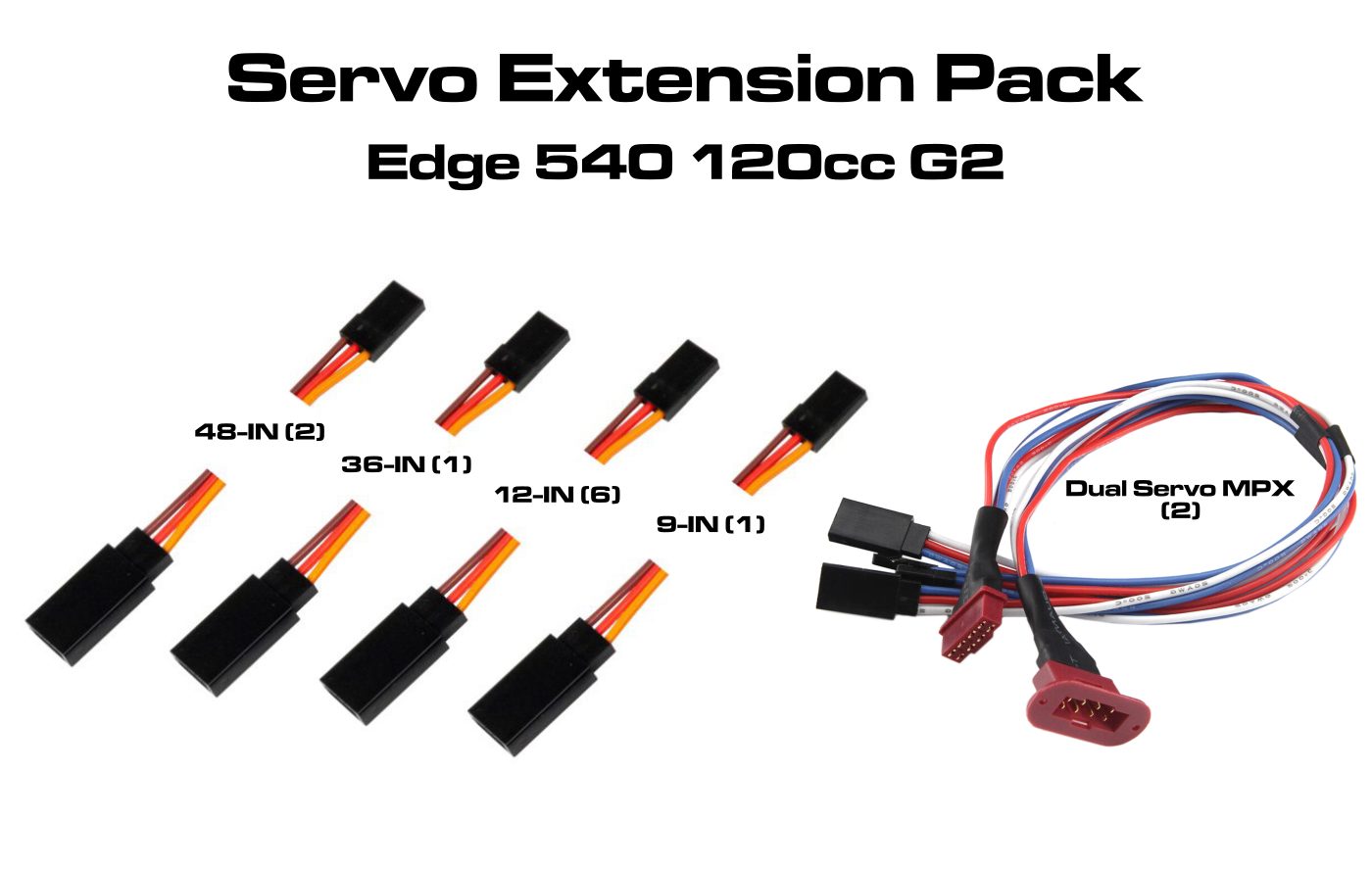 EDGE 540 120CC G2 SERVO COMPLETION PACK