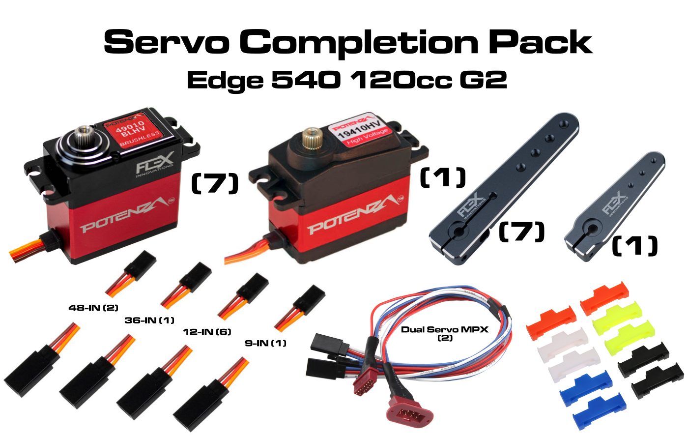 EDGE 540 120CC G2 SERVO COMPLETION PACK