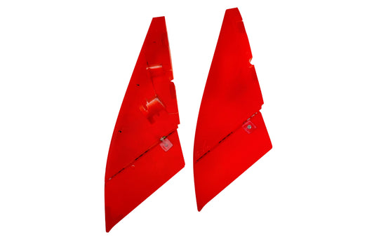 PIRAÑA VERTICAL FIN SET WITH RUDDERS – RED