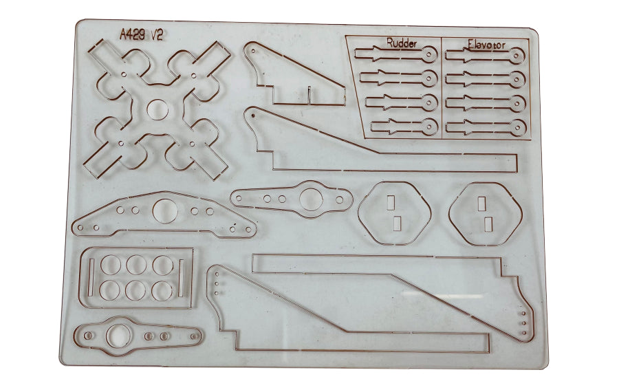 EDGE 540 FP 5E PLASTIC PARTS SHEET
