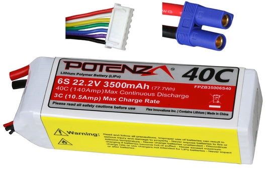 6S 3500MAH 40C LIPO BATTERY