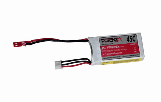 2S 600MAH 45C LIPO BATTERY (JST)