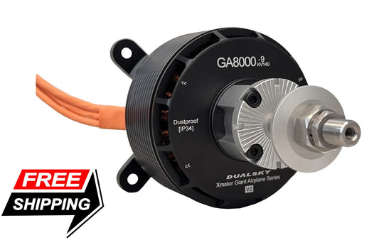 DUALSKY GA8000.9S 140KV MOTOR, SINGLE SHAFT
