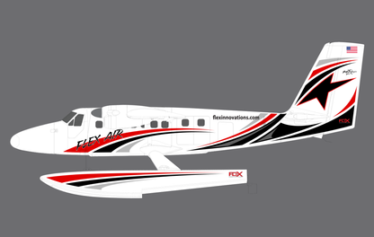 TWIN OTTER 80E FLOAT SET W/STRUTS & LEDS